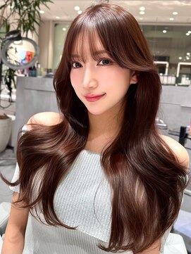 ミンクス渋谷スマートサロン(MINX shibuya smart salon) 美髪韓国風巻きレイヤー×マロンベージュ