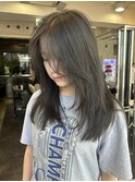 レイヤー×オリーブグレージュ