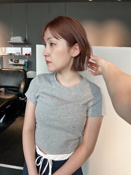 ヘアーエスクールシーユー 枚方T-SITE店(hair S.COEUR×Cu) ピンクベージュ/透明感カラー/大阪美容室/枚方美容室