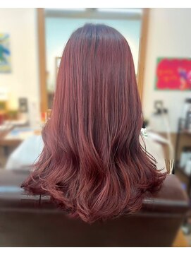 ロッソ ヘアアンドスパ 北千住店(Rosso Hair&SPA) ロング×レッドブラウン【北千住】