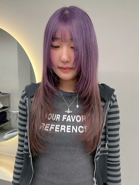 ソル バロール 表参道(SOL .valor) ハイトーンカラーペールピンクシルバーホワイトブロンドレイヤー