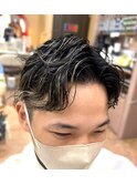 ツーブロック＋パーマ