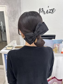 プライズ 表参道原宿店(prize) タイトシニヨンアレンジ