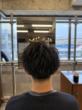 タメ(tame-) サーフカール/フェザーパーマ/ブルーブラック【都賀/メンズ】