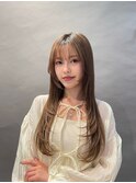 ナチュラルバング☆フリンジウェーブカールスタイル
