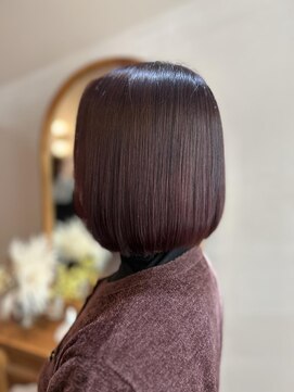 アンド ラ ブランシュ(&.La Blanche) 暗めカラー/ミディアムヘア/デザインカラー/縮毛矯正