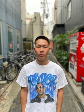 クフィア メンズヘアー カンポ 天王寺店(CUFFIA MEN'SHAIR CAMPO) ツイストパーマスパイキーショートアップバングおしゃれ坊主