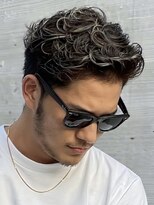 フィフス 大分(fifth)&nbsp;大分大人男子ラルフカールメンズパーマオールバックハイライト