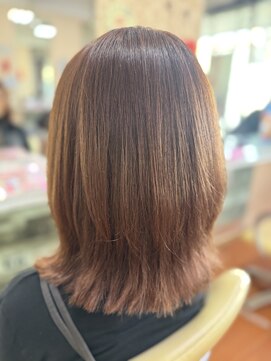 アークスヘアー 20代30代大人可愛い髪質改善グレージュストレートボブ透明感