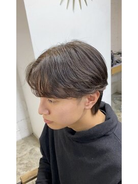 オムデュー(HOMME DEUX) 【KAITO】センターパート×ニュアンスパーマ