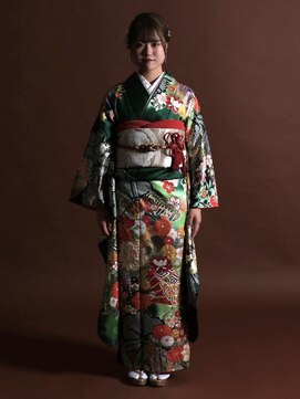 やひろ呉服店 京都桂 成人式ヘアセット＆着付け