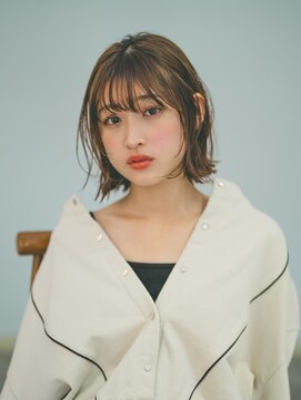 benji 横浜店【ベンジー】 外はねエモージュ大人愛され可愛いボブ　3