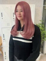 トレヘアー 京都 烏丸(tRe hair)&nbsp;ピンクベージュ/ピンクアッシュ/ピンクカラー/艶髪/春カラー