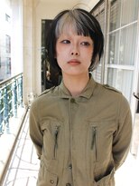 オーオ シカシカ(OOO YY)&nbsp;ショートボブ×デザインカラー/バングカラー/インナーカラー