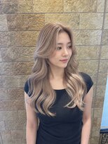 ヘアメイク アース 浜松市野店(HAIR & MAKE EARTH)&nbsp;ミルクティーベージュ 韓国風 巻き髪