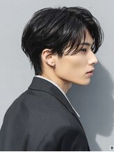 ヘアーサロン フォーメン イデア(hair salon for Men idea)&nbsp;韓国 マッシュ センターパート アップバング ニュアンスパーマ