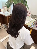 ヘアーアンドエステ ハラダ 滝ノ水店(Hair&Esthe Harada)&nbsp;ワンカラー/透明感グレージュ/レイヤーカット/セミロング