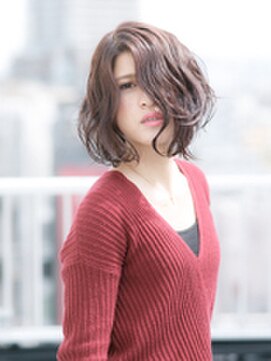 ヘアサロンエム 大宮東口(HAIR SALON M) 【M/夏スタイル】セミウェット前下がりボブ