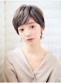 GALLARIA  波瑠さん風ショートヘア×アッシュベージュカラー