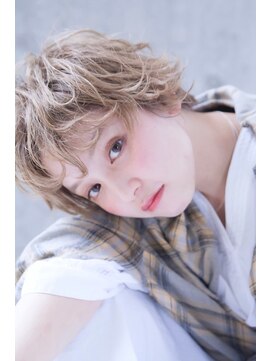 シエナ 渋谷(Siena) siena 外ハネカール×プラチナベージュ