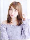 ツヤ感ナチュラルストレートスタイル
