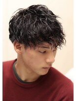 ヨシザワインク プレミアム 築地店(YOSHIZAWA Inc. PREMIUM)&nbsp;ツーブロックマッシュスパイラルパーマ/カジュアル/20代/30代