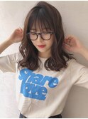 マロンベージュのグラマラスカール