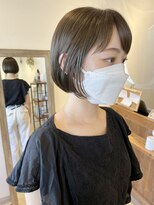 メルト 吉祥寺(melt)&nbsp;ブリーチなしオリーブベージュ　ミニボブ