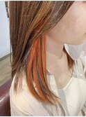 イヤリングカラー インナーカラー 白髪ぼかし 大人かわいいヘア