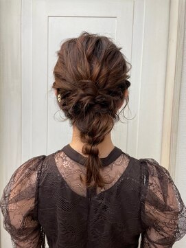 ナンバー リコ 名駅 ジャム 名古屋(N° rico JAM) お呼ばれへセット　ダウンスタイル　くるりんぱヘアセット