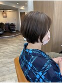 ショートボブ/似合わせカット/アースカラー/大人かわいい