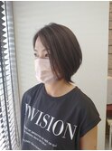 くびれショートでハイライトカラー