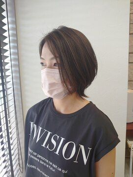 モダンクラフト 新田東店(modern craft) くびれショートでハイライトカラー