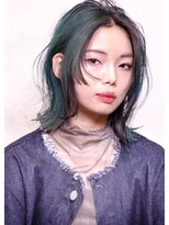 コルテヘアー(corte.hair) line cut×dark green