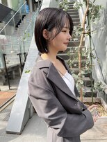 ヌード(NUDE)&nbsp;NUDE10代20代30代40代 斜めバング ダークアッシュ 結べるボブ