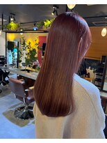 エイム ヘア デザイン 町田店(eim hair design) 濃すぎないピンクレッド