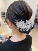 20代30代40代◎結婚式アッシュカラーこなれ大人まとめ髪シニヨン