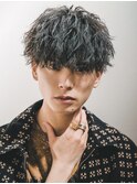 波巻きマッシュパーマ束間ハイライト/ツイストスパイラルパーマ