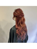レヴェリー(REVERIE) #ハーフアップ#アレンジ#アリエルカラー