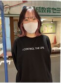 大人気 インナーカラー ホワイトピンク