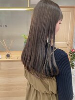ローレン(LOREN) グレージュミルクティーベージュダブルカラーインナーカラー