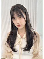 レミエ ダイカンヤマ(lemiie)&nbsp;ナチュラルワンカールで可愛いレイヤーカット☆レイヤーロング