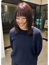 リタ(LITA) 【LITA】ボブ　レイヤーカット　レッドブラウン　 ▽野尻