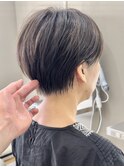 コンパクトショートボブ前髪イメチェン顔まわり簡単スタイリング