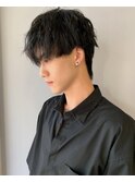 襟足長めマッシュ