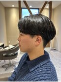 毛流れパーマ