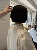 【杏】切りっぱなしボブ
