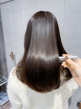 ロンド ロワール 門前仲町(Lond Loire) ボブショートボブ縮毛矯正ベージュグレージュ門前仲町