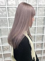 サンクマーケット 渋谷(cinq MARKET)&nbsp;渋谷ピンクベージュカラーペールピンクカラー顔周りレイヤー30代