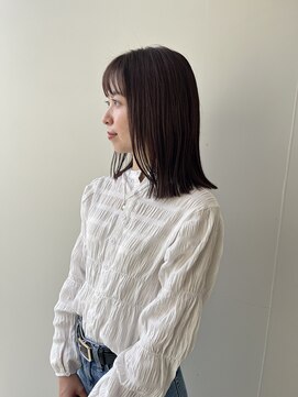 アオトソラ プツッとロブにピンクブラウン